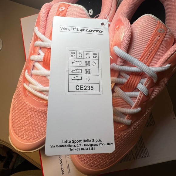 Lotto Women's 9.5 Pink Athletic Sneakers Sportcore Cleanfit - Picture 8 of 8